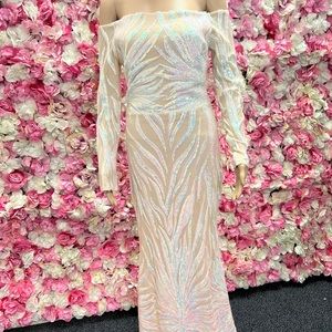 Perfect nude with sequence dress